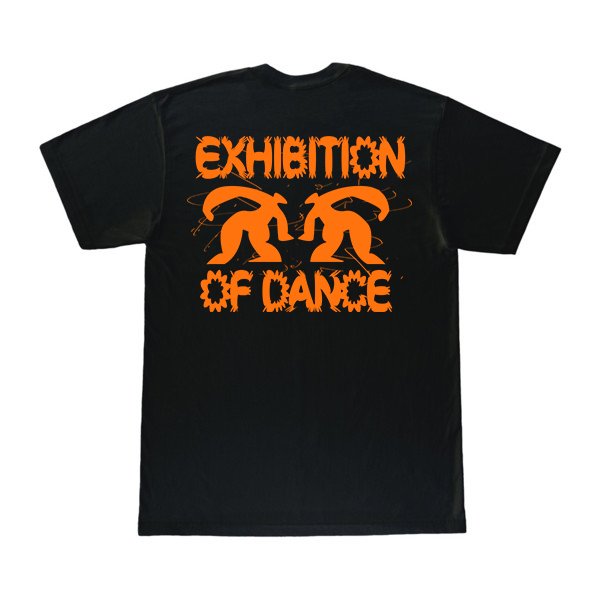 EXHIBITION OF DANCE TEE - BLACK & ORANGE